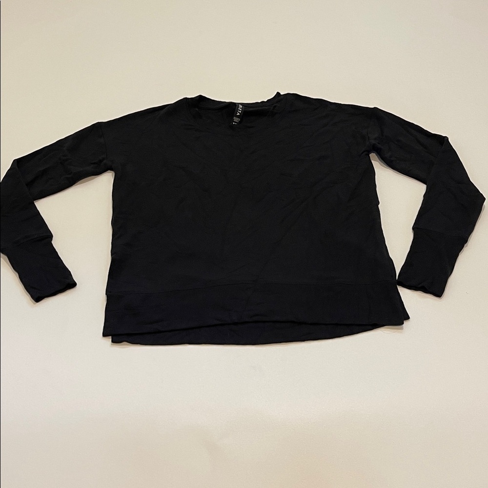 Athleta Very Soft Black Crewneck Long Sleeve Top